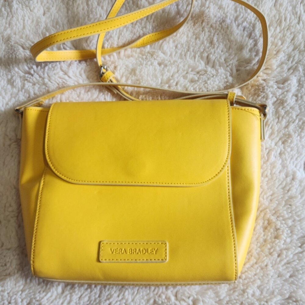 Vera Bradley Yellow Small bag with magnet lid